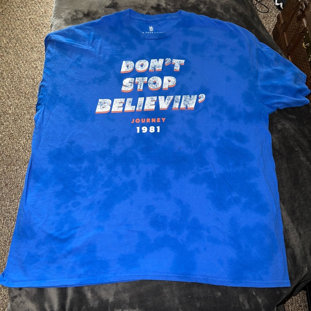 Junk Food Clothing Journey Don’t Stop Believin’ Short Sleeve Tee Size XXL Unisex